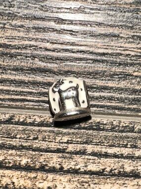RARE Sterling Pandora 791228EN12-12 Days Of Christmas Reindeer Snow Globe Charm